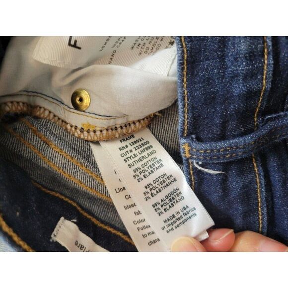 FRAME Le High Flare Jeans in Sutherland Size 24. Retail- $238 - Picture 8 of 8